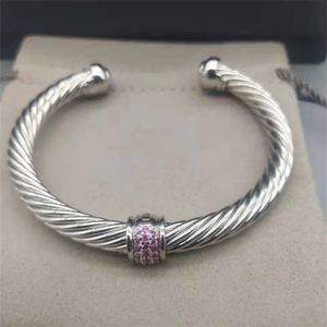 Platinum Charm bijoux fil Hommes de poussière de poussière Designer Femmes tendance bracelet torsadé bracelet rond Édition originale