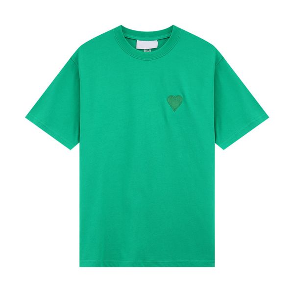 Play Brand Camisetas para hombres El más nuevo Diseñador de mujeres para hombres de Amis Camiseta Moda Hombres S Camiseta casual Hombre Ropa Little Red Heart Chuan Kubao Ling Polo Shirt QUKU