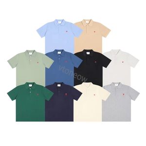 play brand polo Heren T-shirts Nieuwste Heren Dames Ontwerper van Luxe Amis t-shirt Mode Heren Casual T-shirt Herenkleding Little Red Heart Chuan Kubao Ling Poloshirt