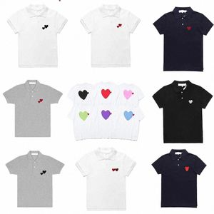 Juegue Diseñador Camisetas para hombres Moda CDG Manga corta Corazón Insignia Ropa superior XS-S-M-L-XL-XXL-XXXL-XXXXL O4rc #