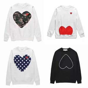 Play Designer Sweat à capuche pour homme et femme avec broderie d'amour col rond en pur coton épais et chaud extérieur