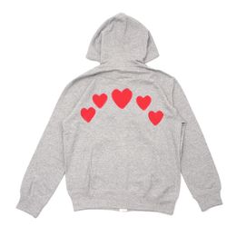 jouer Brodé CDG Sweat à capuche Designer Eye Populaire Commes Des Fashion Brand Star Même coton Grand coeur rouge Pull Long Coupl Bowling Sport kk