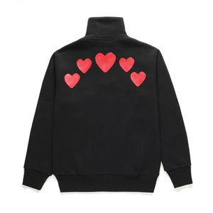 spelen Geborduurde CDG Hoodie Designer Eye Populair Commes Des Modemerk Ster Hetzelfde Katoen Grote Rode Hart Trui Lange Koppel Bowling Sport hh