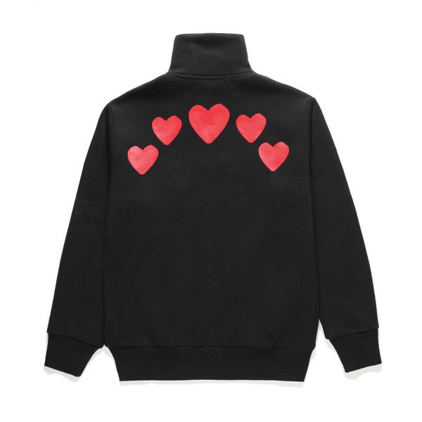 jugar bordado CDG sudadera con capucha diseñador ojo popular commes des moda marca estrella mismo algodón grande corazón rojo suéter largo pareja bolos deporte hh