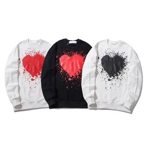 Fashion Mens Hoodie Designer Red Heart Shirt Sweat à capuche Coton Pantalon Coton Pantalon Souper Summer Tailles asiatiques