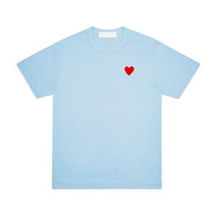 Play Fashion Hommes T-shirts Designer Red Heart Shirt Casual Tshirt Coton Broderie À Manches Courtes T-shirt D'été Tailles Asiatiques 656