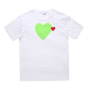Jouer à la mode T-shirt Designer Red Heart Femmes décontractées Commes des chemises Badge Quanlity Tshirts Coton Broderie à manches courtes Polo Tee Tee CKIM Zrou 11