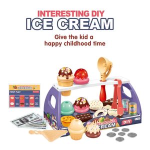 Play House Childrens Toys Simulation Ice Cream Fake Cake Artificial Food Kitchen Play Huis Peschool Opleiding Speelgoed voor kinderen 240420