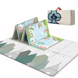 Speel matten 0,61 cm dubbelzijdige kinderen Tapijt zacht schuim tapijtspel Mat waterdichte babykamer decor vouwbaar kind kruipen cadeau 230202