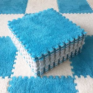 Speel matten 10 pc's zachte pluche kinderspeelgoed Eva Foam puzzel tapijt in kamer bewaar warmmat 30*30*1 cm 230202
