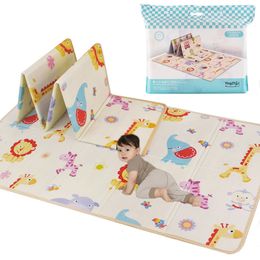 Tapis de jeu 180x100cm Tapis de jeu pliable pour bébé Tapis de puzzle Tapis éducatif pour enfants dans la pépinière Tapis d'escalade Tapis pour enfants Activités Jeu Jouets 230707