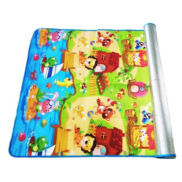 Play Mats Baby Crling Play Puzzle Mat Children alfombra Toy Kid Game Game Gym Desarrollo de la alfombra al aire libre Eva Foam Soft Floor180*120*0.3cm 0SLH