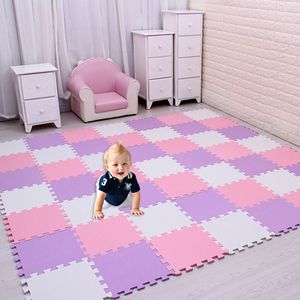 Tapis de jeu bébé EVA mousse Puzzle tapis de jeu enfants tapis jouets tapis pour enfants imbriqués exercice carrelage chaque 29 cm X 29 cm 230211
