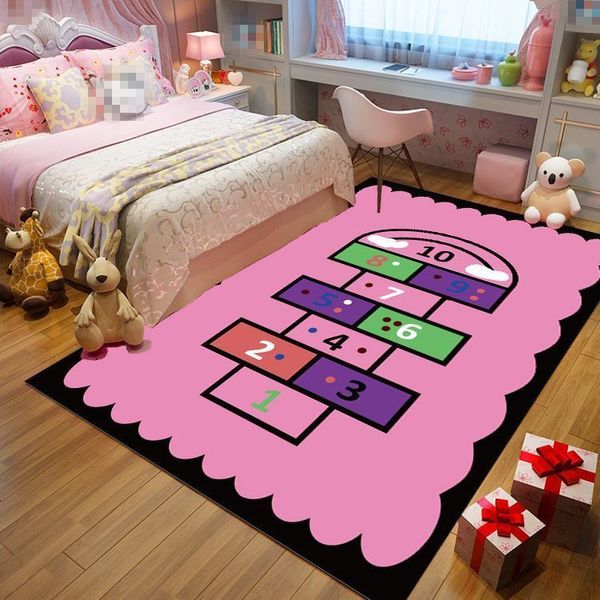 Tapis de jeu Cartoon Rose Tapis d'impression 3D Tapis de tente rampant pour bébé Tapis de jeu pour chambre d'enfant Tapis de jeu pour chambre d'enfant 230619