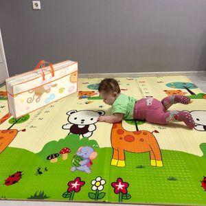 Tapis de jeu pliant bébé tapis de jeu Xpe tapis rampant pour enfants Puzzle Pad éducation tapis d'activité pour enfants tapis pliant jeu jouets 230619