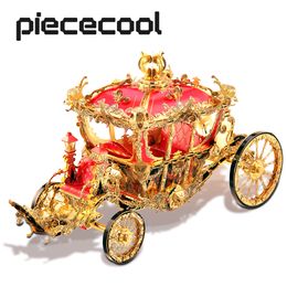 Tapis de jeu Piececool 3D Metal Puzzle La princesse Carriage Model Kits DIY Toy pour Teen Jigsaw Casse-tête Cadeaux Adulte 230613