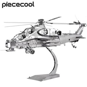 Tapis de jeu Piececool 3D Métal Puzzles WUZHI 10 Hélicoptère Modèle Kits DIY Jigsaw pour Adolescent Casse-tête Jouets Adulte 230613