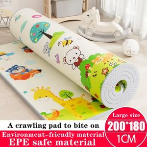 Tapis de jeu Épaissir 1 cm Tapis rampant en mousse pour bébé Enfants EVA Jouets éducatifs Enfants Tapis de jeu de sol doux Chaîne Fitness Gym Tapis de jeu 231212