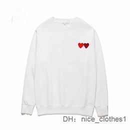 PLAY Herren Hoodies CDG Baumwolle Atmungsaktive Jacken Commes Hoodie DES Garcons Langarm-Stickerei Double Heart Sweatershirt für Frauen Commedesgarcons sp5der C1HF