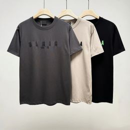 Jouer au créateur d'été t-shirt pur coton lettre imprimée pour hommes et chemise de chemise pour femmes