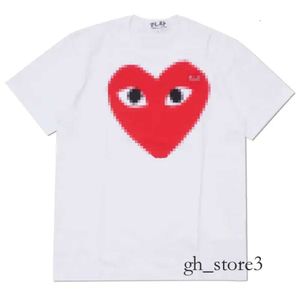 Play T Shirt Designer TEE Camisetas para hombre CDG Com Des Garcons Little Red Heart Play Camiseta blanca para hombre Camiseta mediana Comme T Shirt 9401