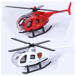 Speel voertuigen modellen Alloy Model Aircraft Children's Decoration Boy's Toy Taxi Simulation Helicopter