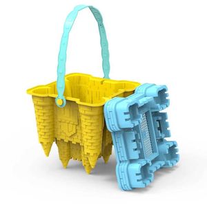 Play Water Sand Fun Toys Summer Toys Beach Accesorios de plástico Castle Bucket Creative Mold Toy 240403