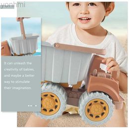 Jouer à l'eau de sable amusant jouet toys camions enfants excavatrice Construction de la voiture de la plage Sandbox bac à décharge de véhicules Digging Véhicules tracteur Digger mini 240403
