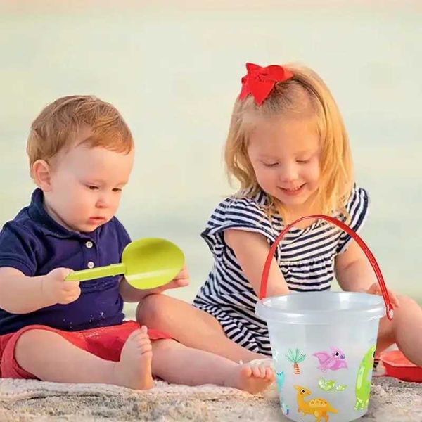 Play Water Sand Fun Toys 14pcs Bucket Beach Set para niños Moldes de pala de viaje para 240403