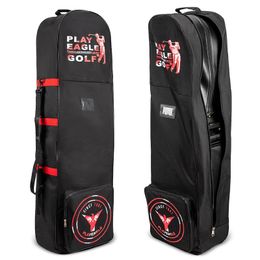 PLAYEAGLE – sac de voyage de Golf à roulettes, sacs de Club de grande capacité avec Double fermeture éclair, pliable, léger, Avitation 240111