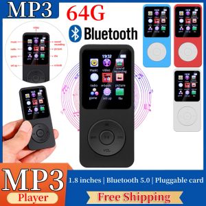 Lecteur 1.8 pouces lecteur MP3 Portable baladeur Bluetooth 5.0 HiFi son sans perte étudiant sport en cours d'exécution lecteur de musique Mp3 Radio FM