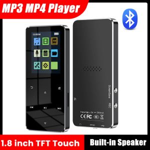 Reproductor 1.8 pulgadas TFT mp3 mp4 Pantalla táctil de reproductor Bluetooth Compatible 5.0 MP3 Player Sports Walkman con grabación de libros electrónicos Orador construido