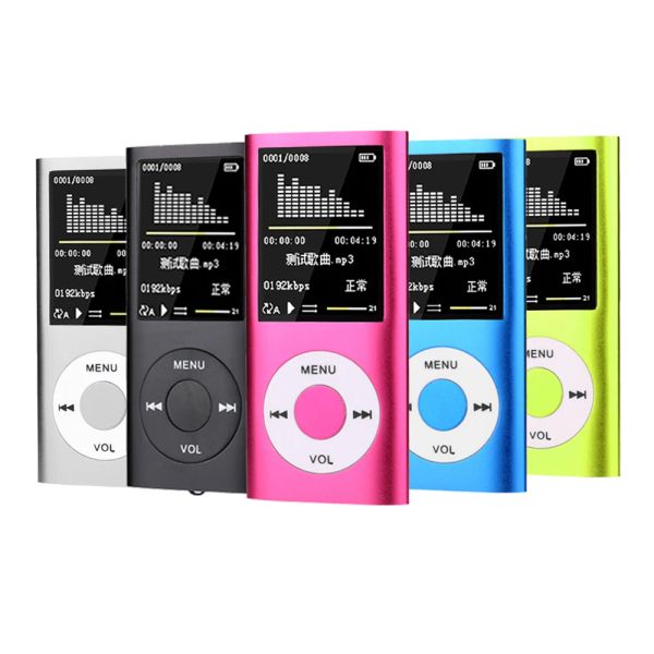 Reproductor LCD de 1,8 pulgadas 3.º reproductor de MP3, MP4, reproductor de mp3 compatible con tarjeta de memoria micro SD de 128 GB a 32 GB, visor de fotografías y vídeos, lectura de libros electrónicos, estereófono