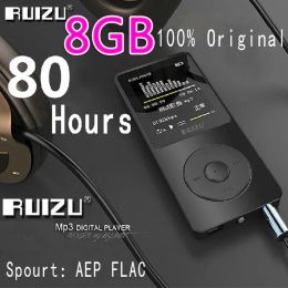 Speler 100% Originele RUIZU X02 MP3 Speler Met 1.8 Inch Scherm Kan 100 uur 8 gb Spelen Met FM EBook klokgegevens