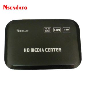 Lecteur 1080p Full HD Multimedia Media Player Center pour HD VGA AV USB SD / MMC Multi Media MKV Player avec télécommande pour Dual USB