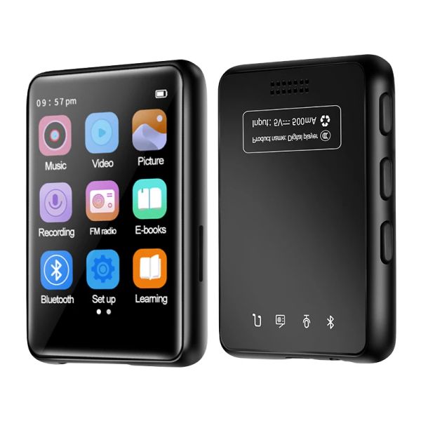Lecteur 2,5 pouces plein écran mp3 mp4 Walkman Version étudiante Mini ultra-mince Bluetooth Portable écran tactile mp5 lecteur de musique Support voiture