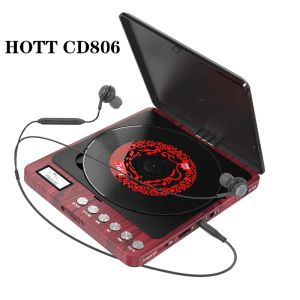 Speler 2000mah schokbestendig oplaadbare draagbare CD -speler met luidsprekers met dubbele 3,5 mm hoofdtelefoonaansluiting voor auto -assist of thuismuziek PLA