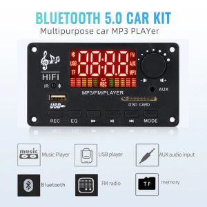 Speler 50*2W 100W versterker 12V MP3 Decoderbord 22V Bluetooth 5.0 Car Music Player USB -opname FM Aux Radio voor luidspreker