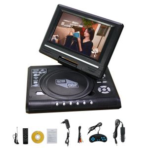 Speler 7,8 inch tv Home Car DVD Player 16: 9 breedbeeld Portable 800MAH VCD CD MP3 HD Mediaplayer USB SD -kaarten RCA Cable Game