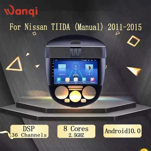 Lecteur DVD de voiture Android 10.0 WIFI pour TIIDA (manuel) 2011-2023 2G 32G Radio multimédia vidéo Navigation GPS DSP AHD