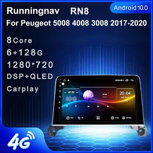 Lecteur Android 10.1 pour 5008 4008 3008 2023 multimédia stéréo voiture DVD Navigation GPS Radio 2 Din