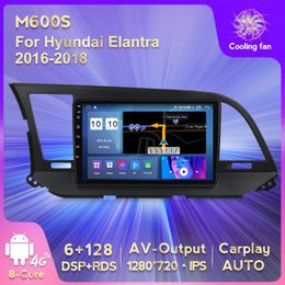 Speler Android 11 Car DVD Navigation GPS voor Elantra 2023 Multimedia Radio DSP WiFi 4G LTE CarPlay