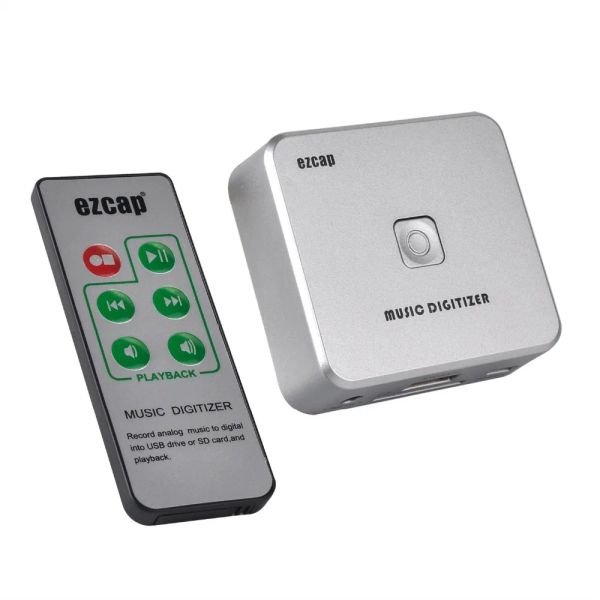 Reproductor Grabador de audio Convertidor de captura Convertir casete de música analógico antiguo Vinilo a MP3 Guardar en unidad flash USB Tarjeta SD EZ241