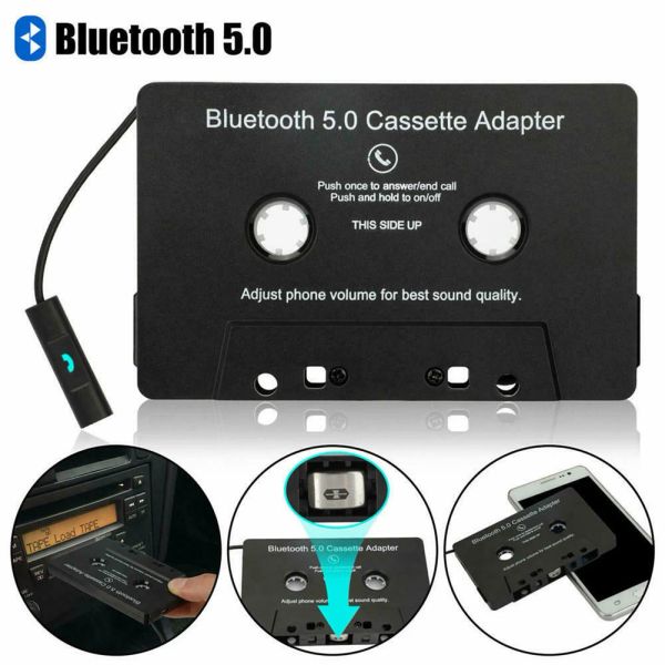 Lecteur Bluetooth 5.0 ancien convertisseur de bande lecteur de cassette voiture MP3 Bluetooth mains libres annuaire téléphonique