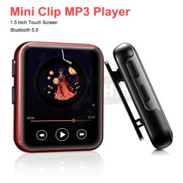 Reproductor de música Mp3 Bluetooth, Mini Clip portátil, pantalla táctil de 1,5 pulgadas, reproductor de Mp3 HIFI, compatible con navegación por imágenes, función FM