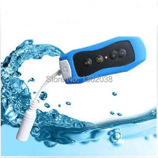 Reproductor incorporado 4GB natación buceo impermeable deporte subacuático reproductor de música MP3 con Radio FM auriculares Cable de carga USB brazalete