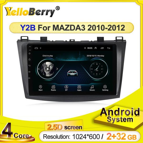 Player Car DVD pour 3 2010-2012 Radio Multimedia Video Navigation GPS Système Android Système Contrôle du volant BT