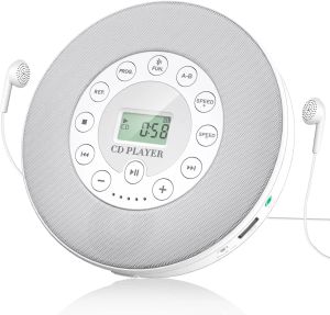 Speler CD-speler Draagbaar, walk man, Stereogeluidssysteem, Oplaadbare Bluetooth, Afspelen CD/CDR/CDRW/MP3, Ondersteuning USB, AUX, H