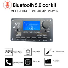 Speler DC 12V Bluetooth 5.0 Audio MP3 USB TF LINE IN FM Decoder Board Met LCD-scherm Ondersteunt oproepopname