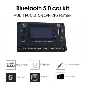 Reproductor DC 5V 12V Placa decodificadora de MP3 Decodificación WMA Reproductor de MP3 Bluetooth5.0 Módulo de audio Soporte WMA WAV TF USB Radio FM Llamada con manos libres